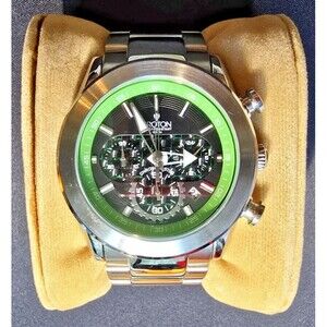 CROTON CC311311 Chronograph Date Watch "Chronomaster" Stainless Steel Japan Mvmt